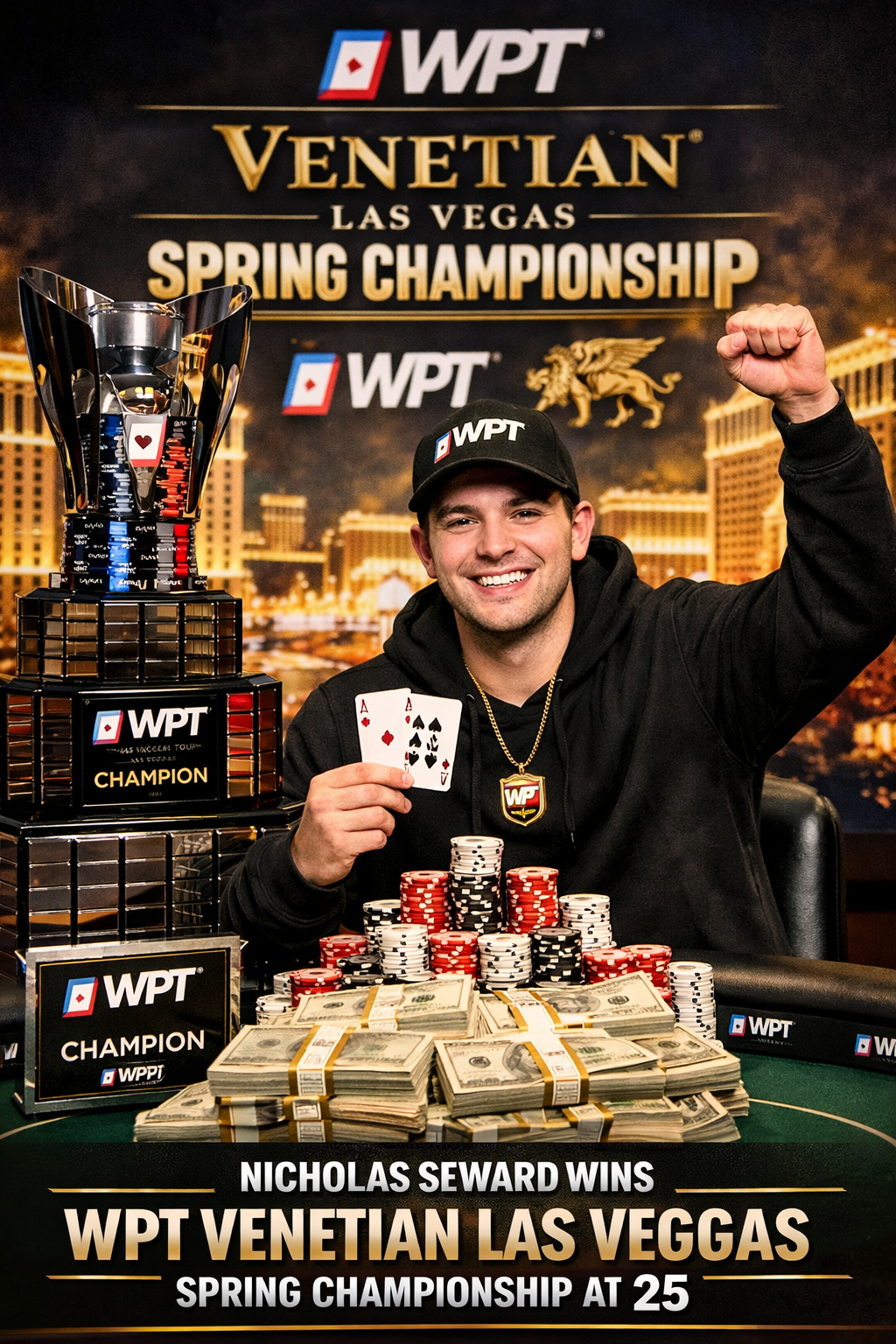Nicholas Seward Wins WPT Venetian Las Vegas Spring Championship at 25